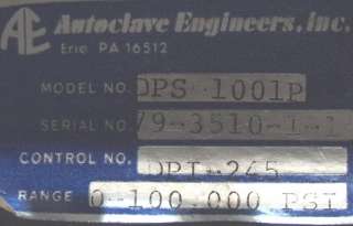 Autoclave Engineers DPS 1001P Digital Pressure Gauge 0 to 100,000 PSI.