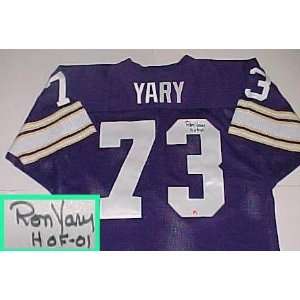  Ron Yary Hand Signed Vikings Throwback Jersey w 