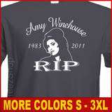 AMY WINEHOUSE dead Back to Black rehab soul RIP T shirt  