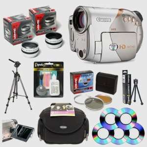  Canon HR 10 HD High Definition AVCHD DVD Camcorder Kit 
