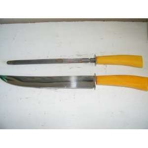   Geneva Forge Stainless Knife & Sharpening Steel 3734 