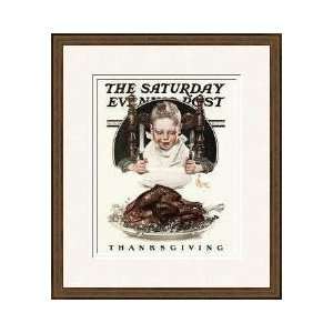 Thanksgiving Dinner 1919 Framed Giclee Print