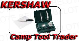 Kershaw Camp Tool Trader Knife Kit w/ Case 1091CT *NEW*  