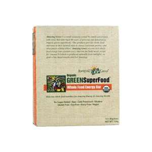 Amazing Grass Organic Green SuperFood Energy Bar Unflavored    12 Bars