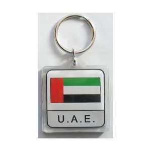  United Arab Emirates   Country Lucite Key Ring Patio 