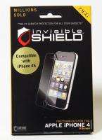 New ZAGG invisibleshield Apple iPhone 4 / 4S SCREEN Protector Lifetime 