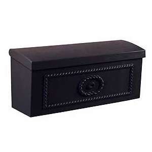   4560BLK Surface Mounted Townhouse Mailbox in Black