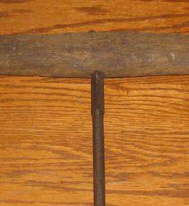 Vintage 1 1/4 inch barn beam auger antique farm tool  