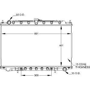  Radiator 1999 98 Nissan Automotive