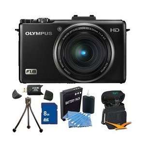  Olympus XZ 1 10MP f1.8 Lens Black Digital Camera 8GB Kit 