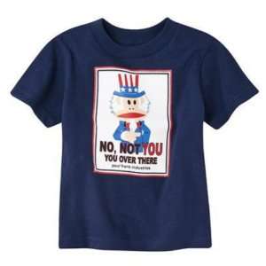   Boys Blue Julius Monkey Uncle Sam T Shirt   5T 