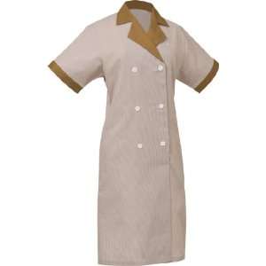   5XL Junior Cord Womens Housekeeping Dress, Tan, 5XL