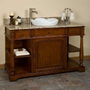  48 Ashford Vanity   Cabinet Only   Cherry Finish