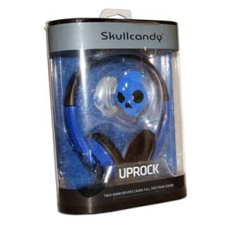 Skullcandy Uprock On Ear Stereo Headphones Blue/Black S5URCZ101 40mm 