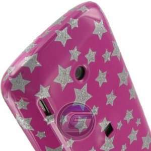  HTC Ozone XV 6175 Protector Case   Hot Pink Stars Cell 