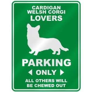   CARDIGAN WELSH CORGI LOVERS PARKING ONLY  PARKING SIGN 