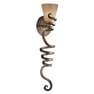   Bronze Wall Sconce with Marbre Grabar Glass 6765 211