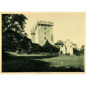  1913 Photogravure Blarney Castle Keep Tower Medieval Cork 