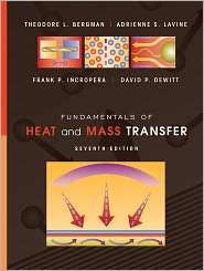 Fundamentals of Heat and Mass Transfer, (0470501979), Frank P 