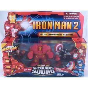 Super Hero Squad Iron Man 2 Iron Defense Squad 3 Pack with Iron Man 