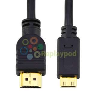 Mini HDMI Cable Type A to C, 3M For Nikon D5100 D3100 D7000 P500 P300 