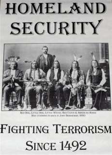HOMELAND SECURITY Fighting Terrorism Since 1492 POSTER  