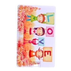   Cartoon Children Double Sided Pattern Credit Card Style Flash Drive