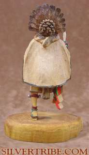 Kachina is approximately 7 3/4 tall including 1 base, and 5 wide at 