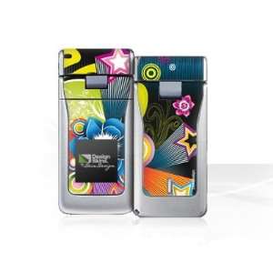    Design Skins for Nokia N90   70ies Flower Design Folie Electronics
