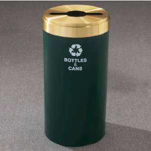   Recyclables message w/ Recycling Logo, Hunter Green Finish, Matching