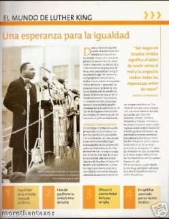 MARTIN LUTHER KING rare Argentina MAGAZINE BIOGRAPHY  