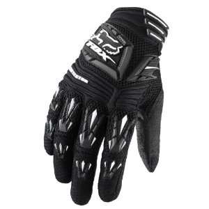  Fox Pawtector Motocross Gloves   Mens Black Small 