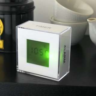 Block Multi Function Clock White by Torre & Tagus Designs Product 