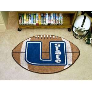  Utah State Football Rug 22x35 