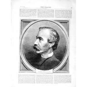   1872 Antique Portrait Sir Bartle Frere Man Old Print