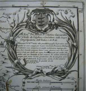 1692 Cantelli da Vignola map DUCHY OF BURGUNDY, FRANCE  