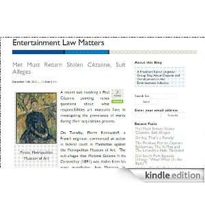 Entertainment Law Matters [Kindle Edition]