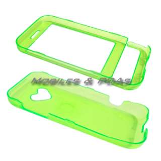 GREEN HARD CASE+LCD GUARD+CAR CHARGER for HTC G1 DREAM  