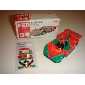  Old Tomica Tomy Mazda 787B Red/Green #034 5 Toys & Games