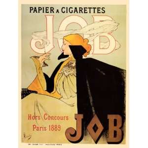  GYPSY GIRL SMOKING CIGARETTES JOB PARIS 1889 VINTAGE 
