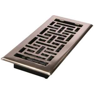  Decor Grates AJH412 NKL 4 Inch by 12 Inch Oriental Floor 