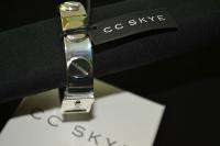 CC SKYE Silver Screw Bangle Bracelet/gift bx NWT  