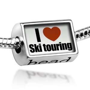  Beads I Love ski touring   Pandora Charm & Bracelet 