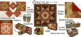 CHOCOLATE BARS PATTERN Featuring CHOCOLAT French Fabric  