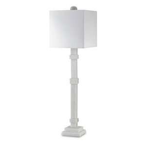 Currey and Company 6594 Beckford   One Light Table Lamp, White Finish 