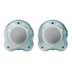   Passive Audio Speaker System White Powerful Bass Sound Electronics