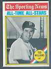 Ted Williams 1976 Topps Sporting News All Time Stars O/