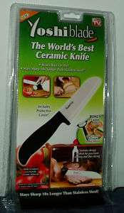 Yoshi Blade Ceramic Knife w/bonus peeler New ships fast  