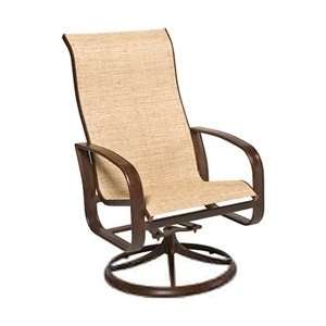  Martinique Sling High Back Swivel Rocking Dining Chair 