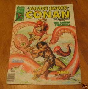 COMIC BOOK CONAN THE BARBARIAN RED SONJA KING KULL 1977  